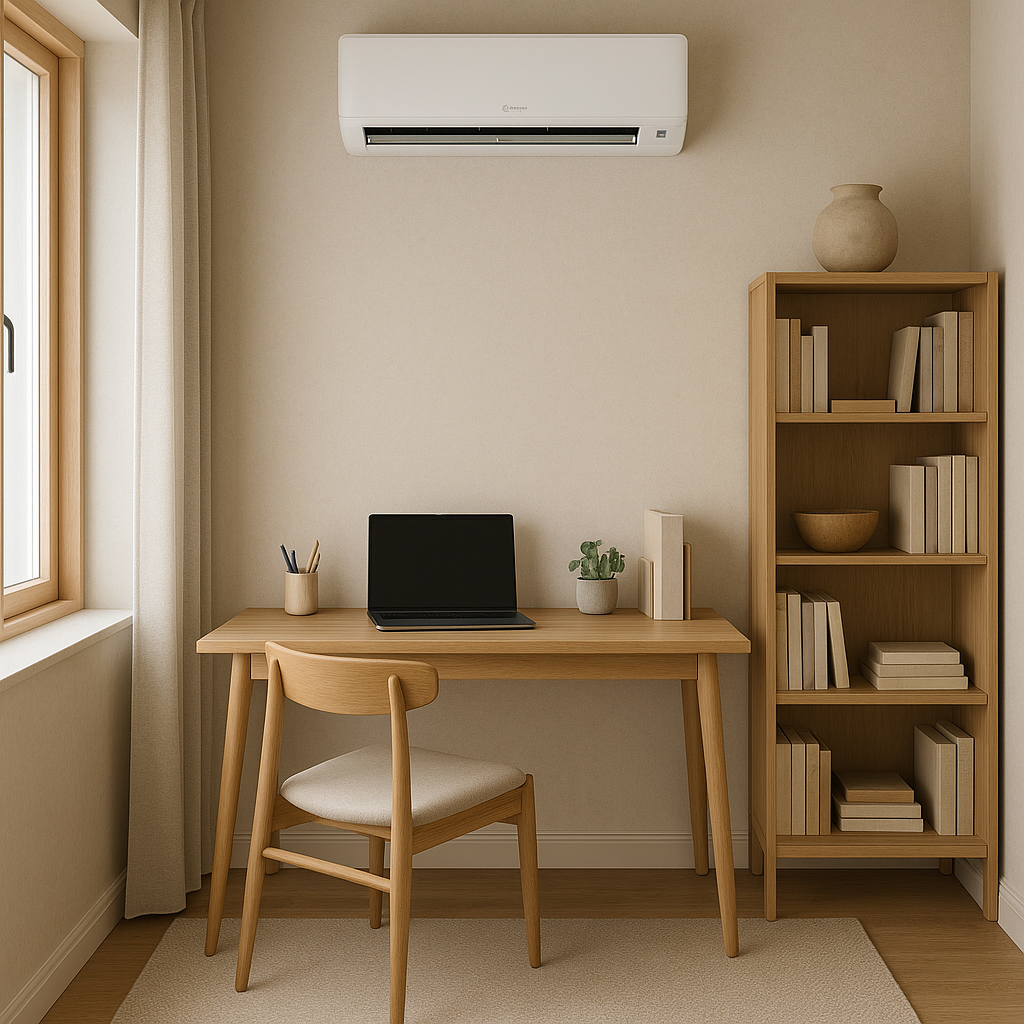 Moderní klimatizace v domácí pracovně