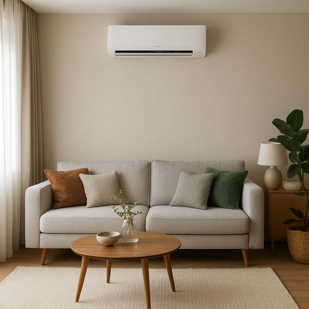 Klimatizace v obývacím pokoji
